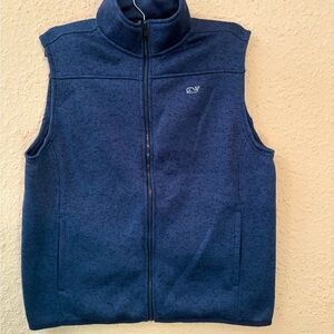 Vineyard Vines Navy Fleece Vest